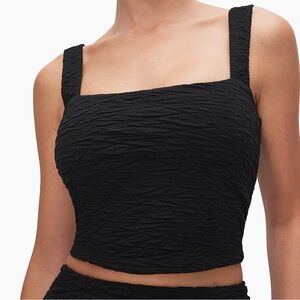 Good American Scrunchie Crop Top
